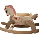 Vintage wooden rocking horse