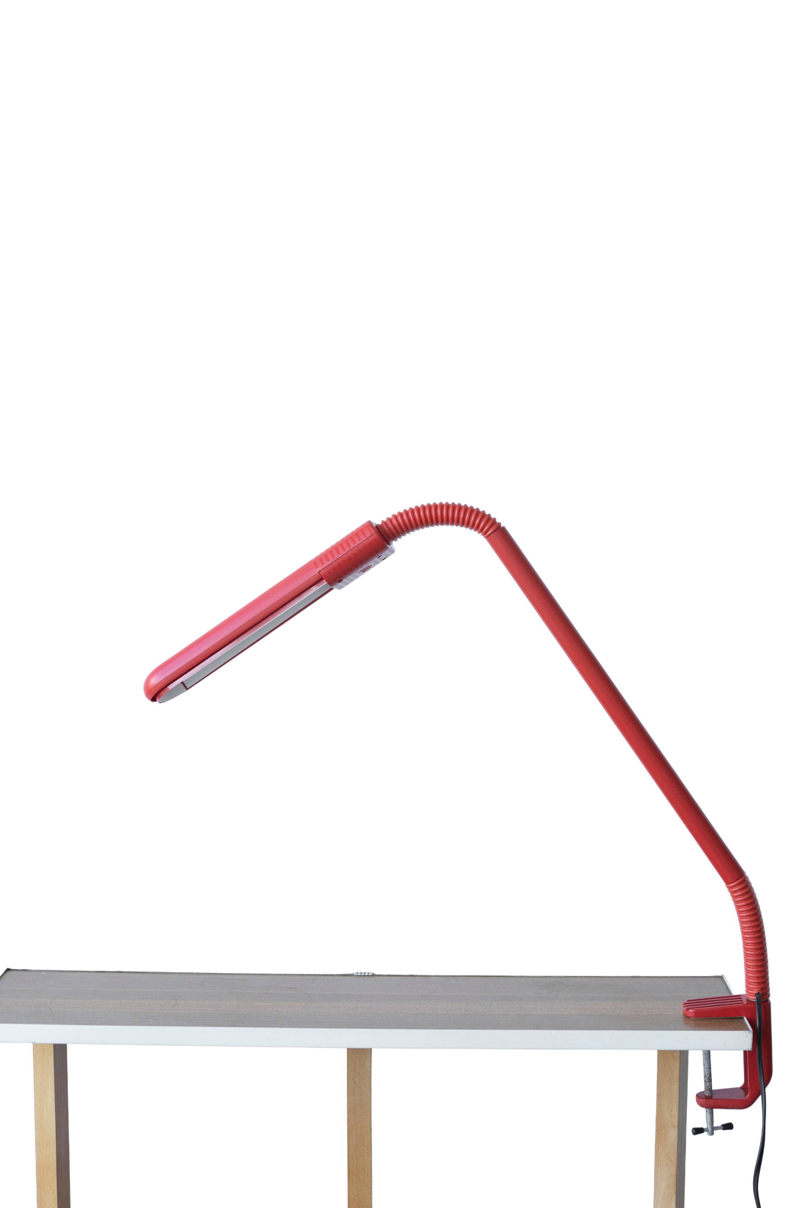 Lamp Scoop de Manade new box origin, red, on vice, 80s