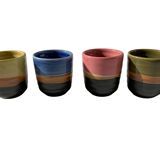 4 tasses en grès colorées Selency x Monoprix Croisé Laroche