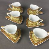 So -frensh service 6 tasses à café