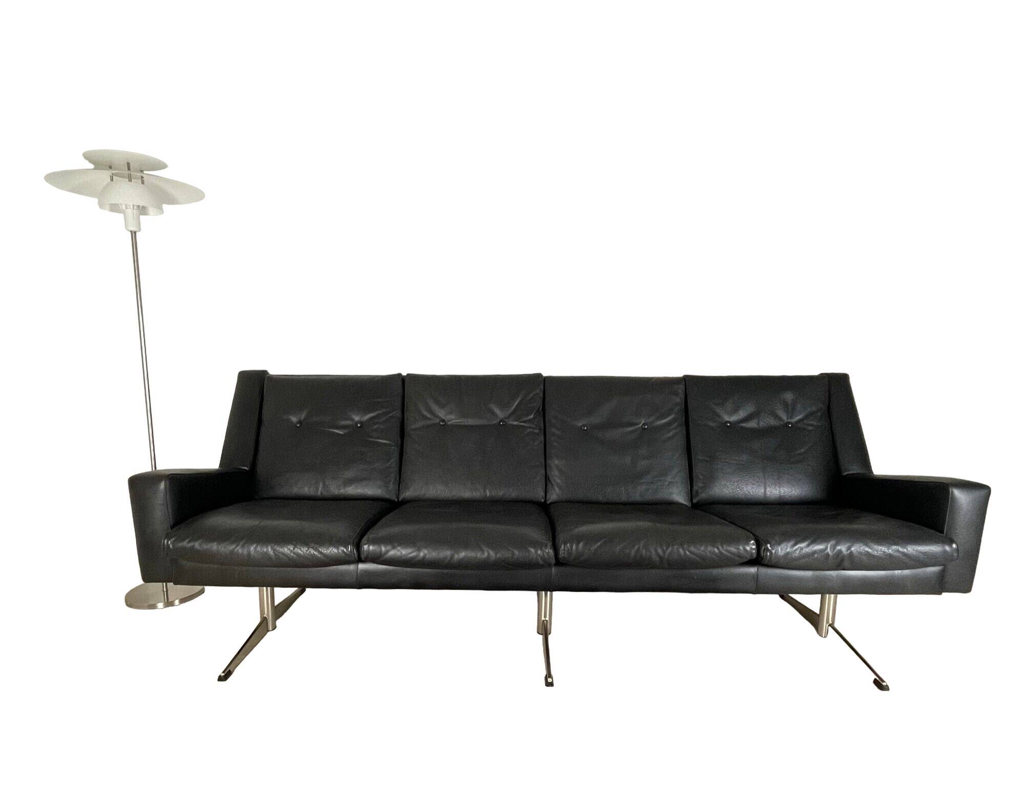 Shaker leather sofa