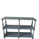 Console vintage 3 plateaux vert de gris