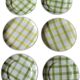 Lot 6 small vintage Scottish plates green yellow
