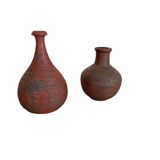 Set of 2 Studio Pottery Sculptural Objects Gerhard Liebenthron, Germany, 1970s