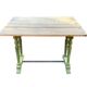 Table ancienne pieds verts patinés