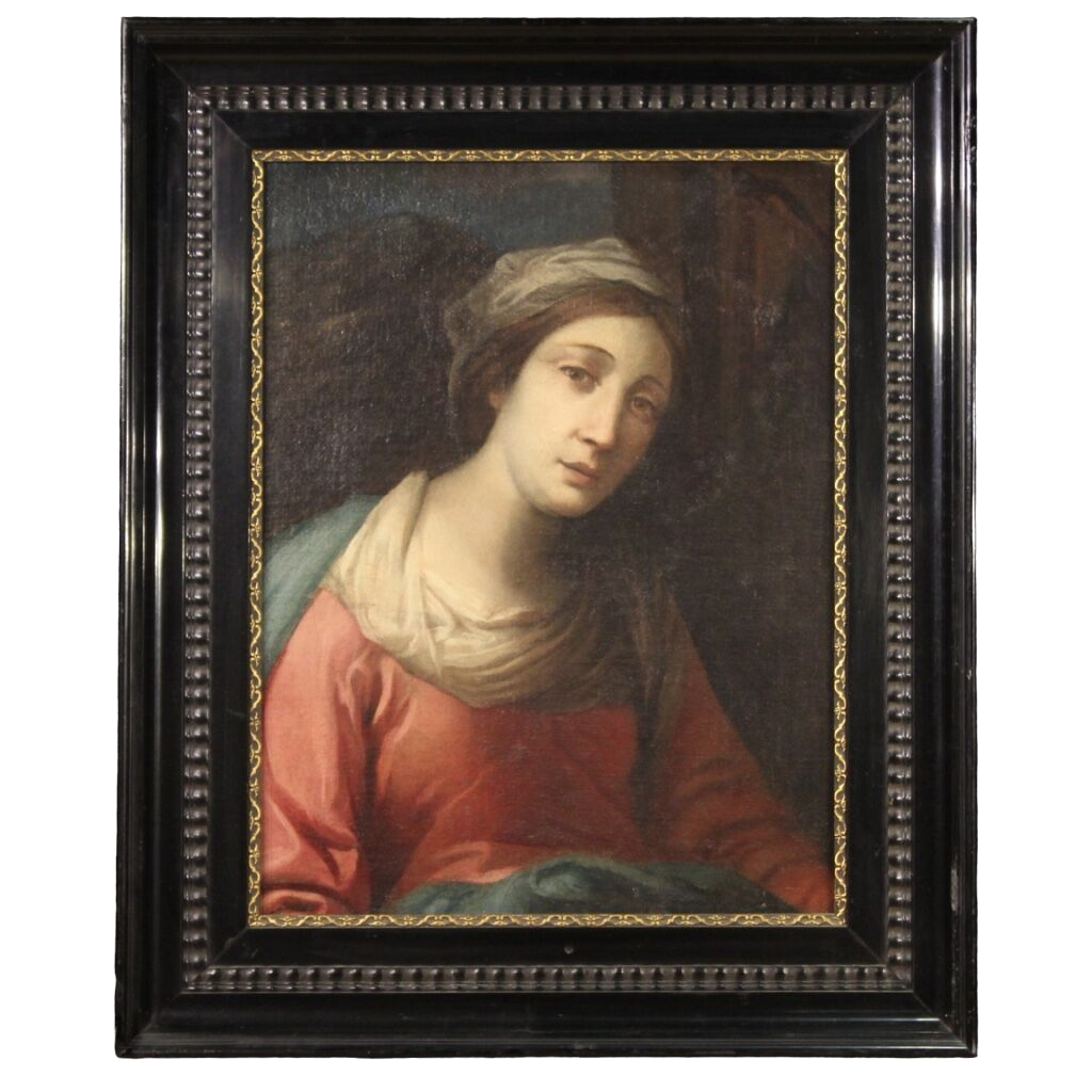 Portrait antique d’une dame de la seconde moitié du 17ème siècle