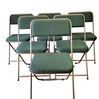 Set of six vintage Lafuma chairs "About", 70s-80s