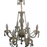6-light chandelier with tassels