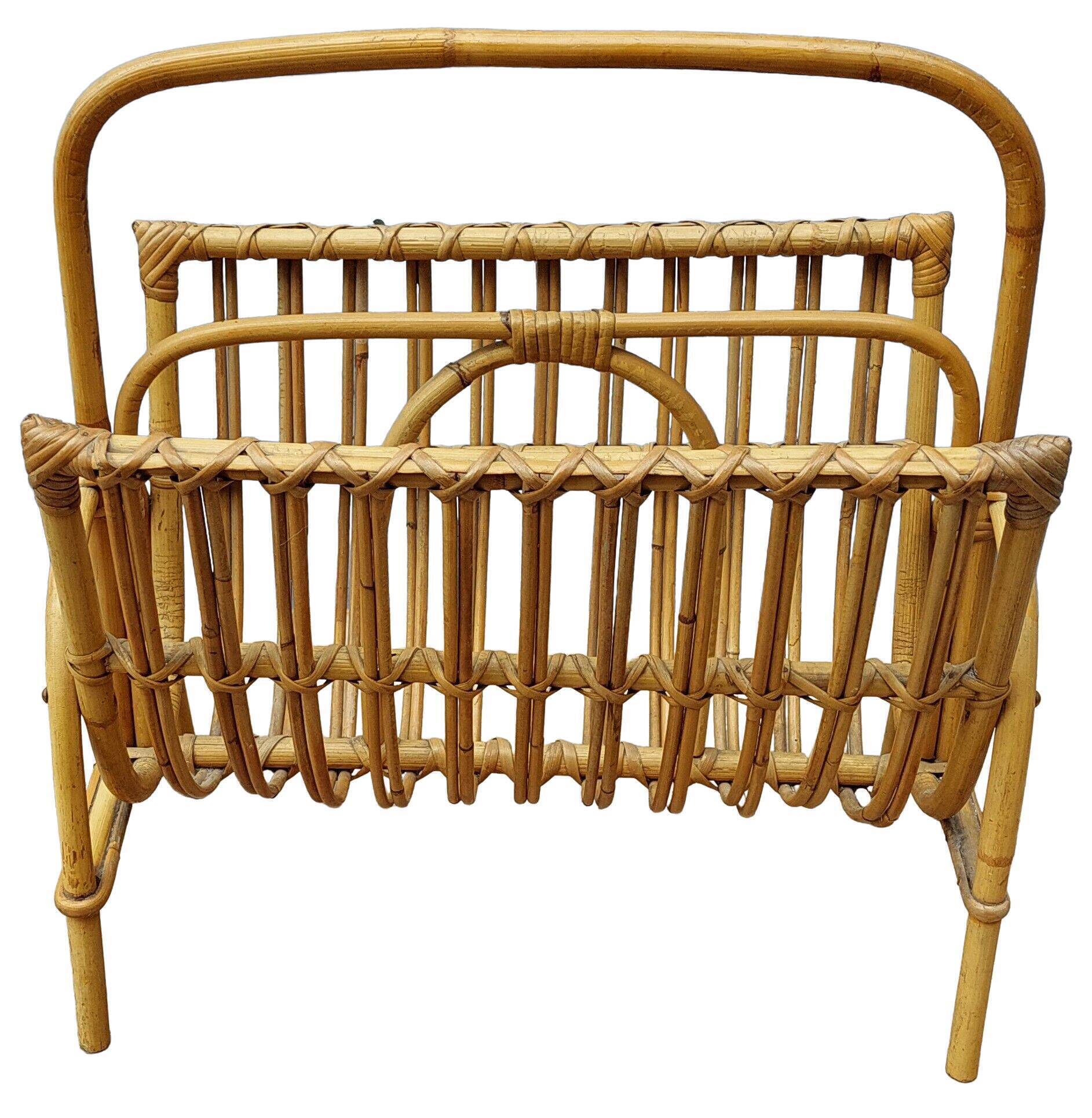 Rattan magazine door