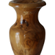 Vase artisanal en bois tourné d'olivier vernis