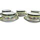 Set of 5 cups and 5 under cups Henriot Quimper