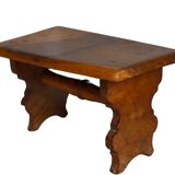 Footrest stool made of old wood