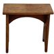Lace bench in natural wood folk art, quite high