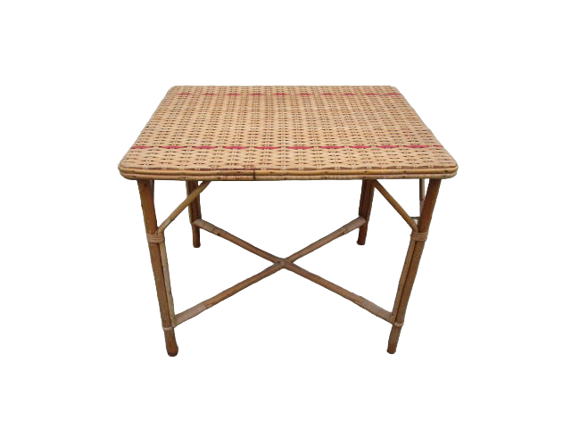 Vintage bamboo and rattan table