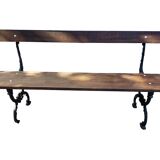 Garden bench in cast iron and wood