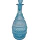 Chiseled glass decanter