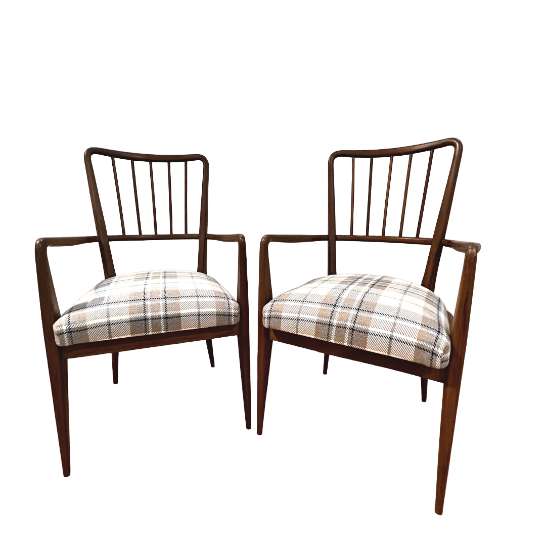 Pair of teak armchairs 60s