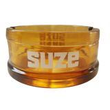 Advertising ashtray Suze vintage amber glass