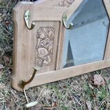 Art Deco mirror coat rack