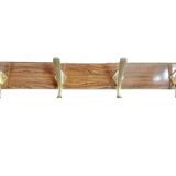 Hook 4 branches gold metal formica 60' vintage