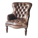 Antique Chesterfield armchair.