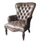 Fauteuil Chesterfield antique