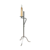 Brutal forged iron tripod lamppost