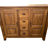 Solid oak bahut sideboard