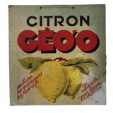 Lemon advertising plate