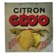 Plaque publicitaire Citron