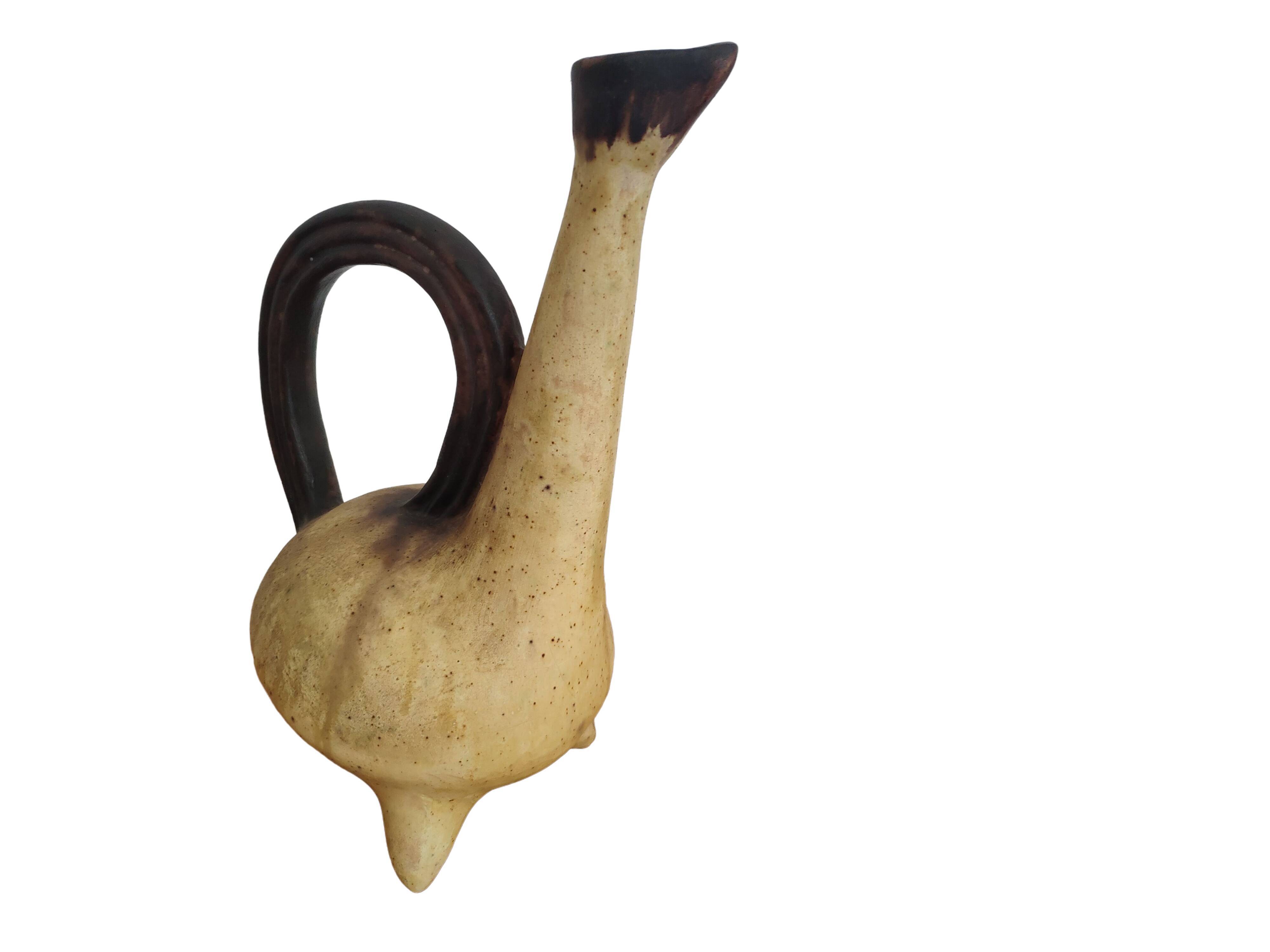 Zoomorphic bird pitcher