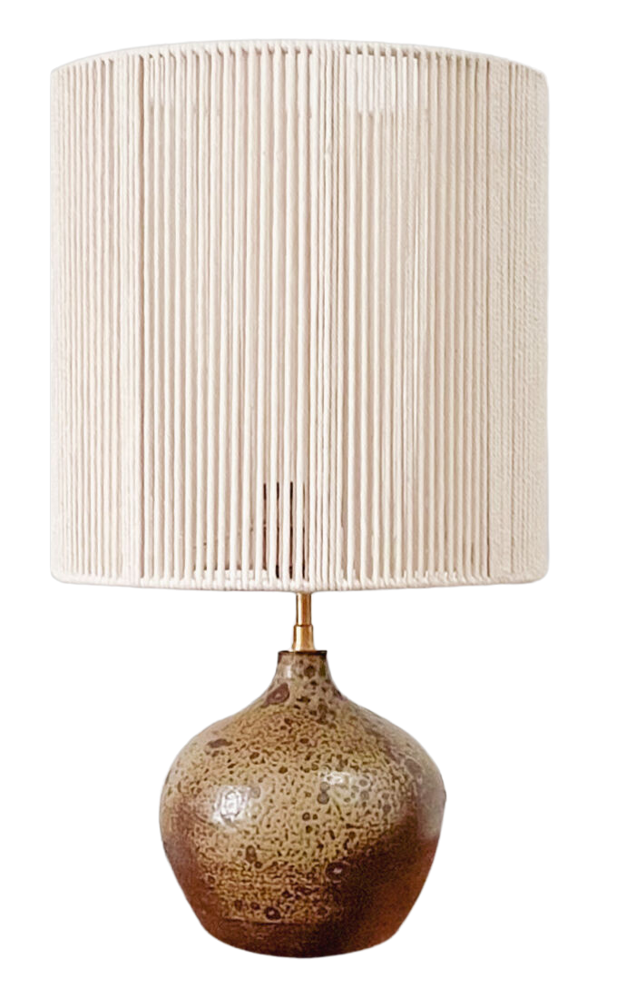 Lamp Sandstone and cotton rope