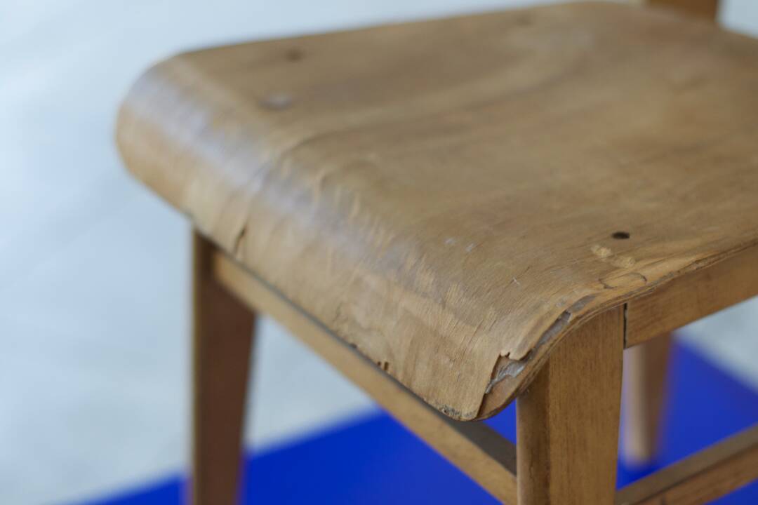 two  style wooden chairs