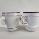 Set of 2 brulot cups in thick porcelain XIXth