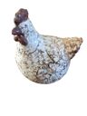 Ceramic Athezza hen, cracked effect
