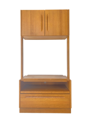 Étagère modulable en orme, années