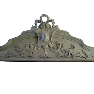 Patinated pediment