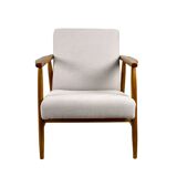 Chaise beige vintage, années 1970