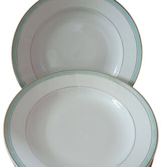 Set of 6 old plates