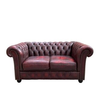 Vintage Chesterfield sofa 2 seats
