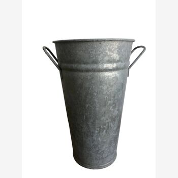Zinc florist pot with handles