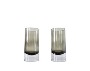 Paire de vases rouleau en verre