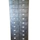Metal locker column 20 waxed pickled valves dressed in wood