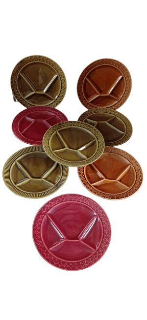 lot de 8 assiettes, années