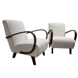 pair of armchairs by Jindrich Halabala