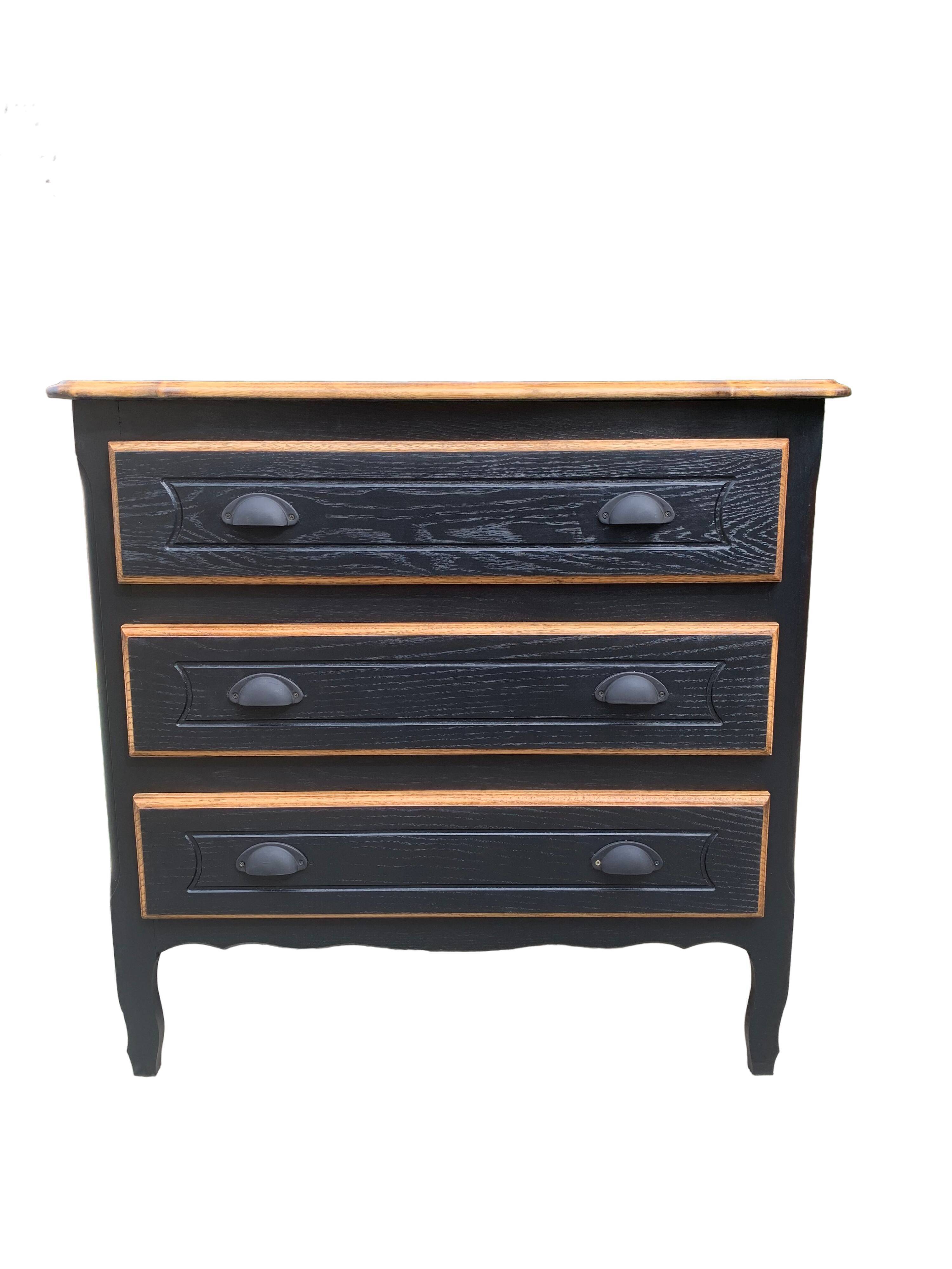 Old Louis Philippe style chest of drawers completely renovated