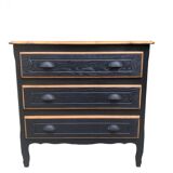 Old Louis Philippe style chest of drawers completely renovated