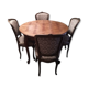 Louis XV style table and 4 chairs
