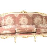 Canapé antique d’origine ST Louis XIV 3 places polychroom 80 X90X 200 cm