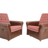 Pair of Mid-century Design Armchairs,Czechoslovakia,1960's.